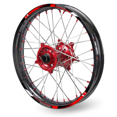 For BETA 430 RR-S 17-23 22 21 20 Wheel Stickers Rim 21'' 18'' Dirt Bike A01B Red