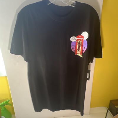 PAPER PLANES BLACK TELEPHONE LOVE TEE. NEW RELEASE. Medium. New With Tags.