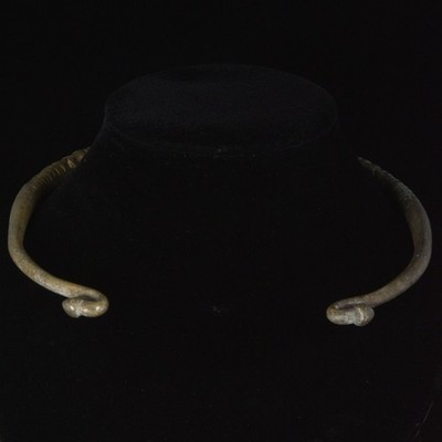 Viking Bronze Decorated Torc