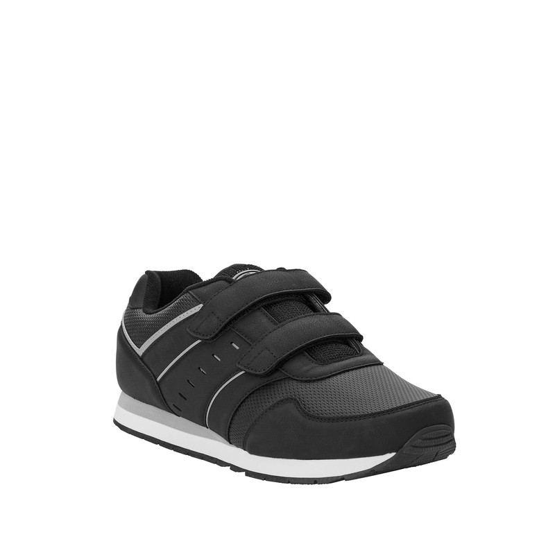 Athletic Works Men's Wide Width Athletic Shoe Fast HOOK AND LOOP STRAPS Closures