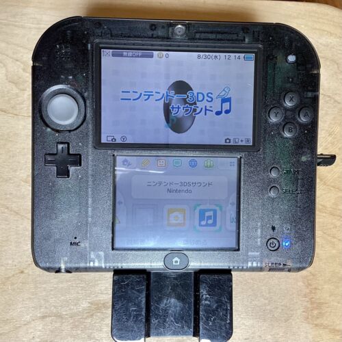 USED Japanese Nintendo 2DS Clear Black only console FTR-001 USED Japanese Nintendo 2DS Clear Black only console FTR-001
