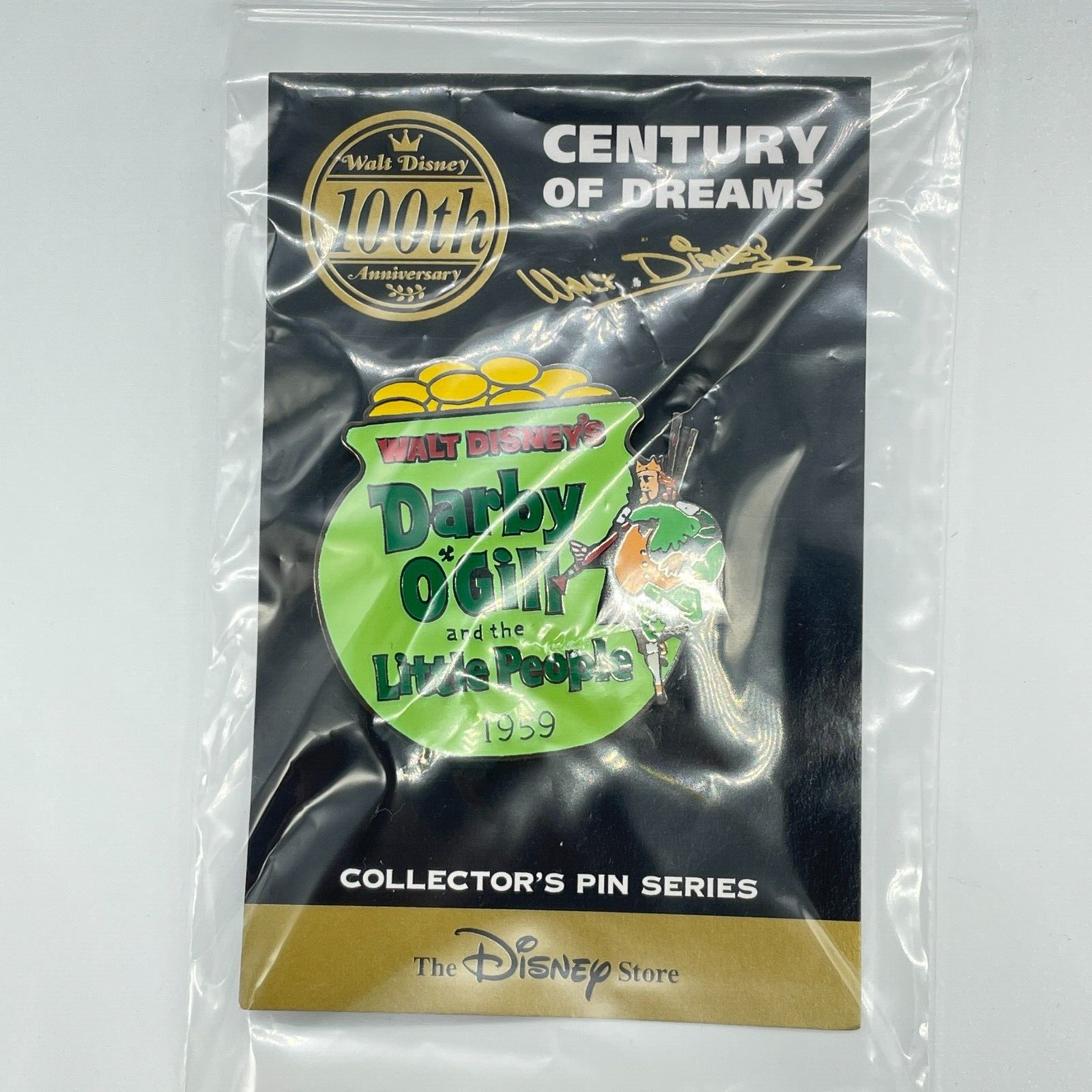 Disney Store JAPAN Pin Walt 100th Century #84 Darby O'gill