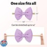Lanmerry Baby Girls Stretchy Soft Knot Headbands with Hair Bows Newborn Toddler Hairbands Infant Toddlers Kids Hair Accessories Colorful 6 PCS