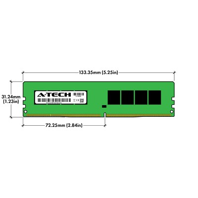 A-Tech 8GB PC4-21300 Desktop DDR4 2666 MHz Non ECC 288-Pin DIMM Memory RAM 1x 8G