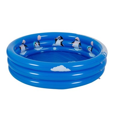 Planschbecken Kinderpool Aufblasbar Baby Pool Rund Gartenpool Tiermotiv 100cm