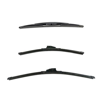 Ice & Exact Fit Windshield Wiper Blade Front & Rear 3pc Set