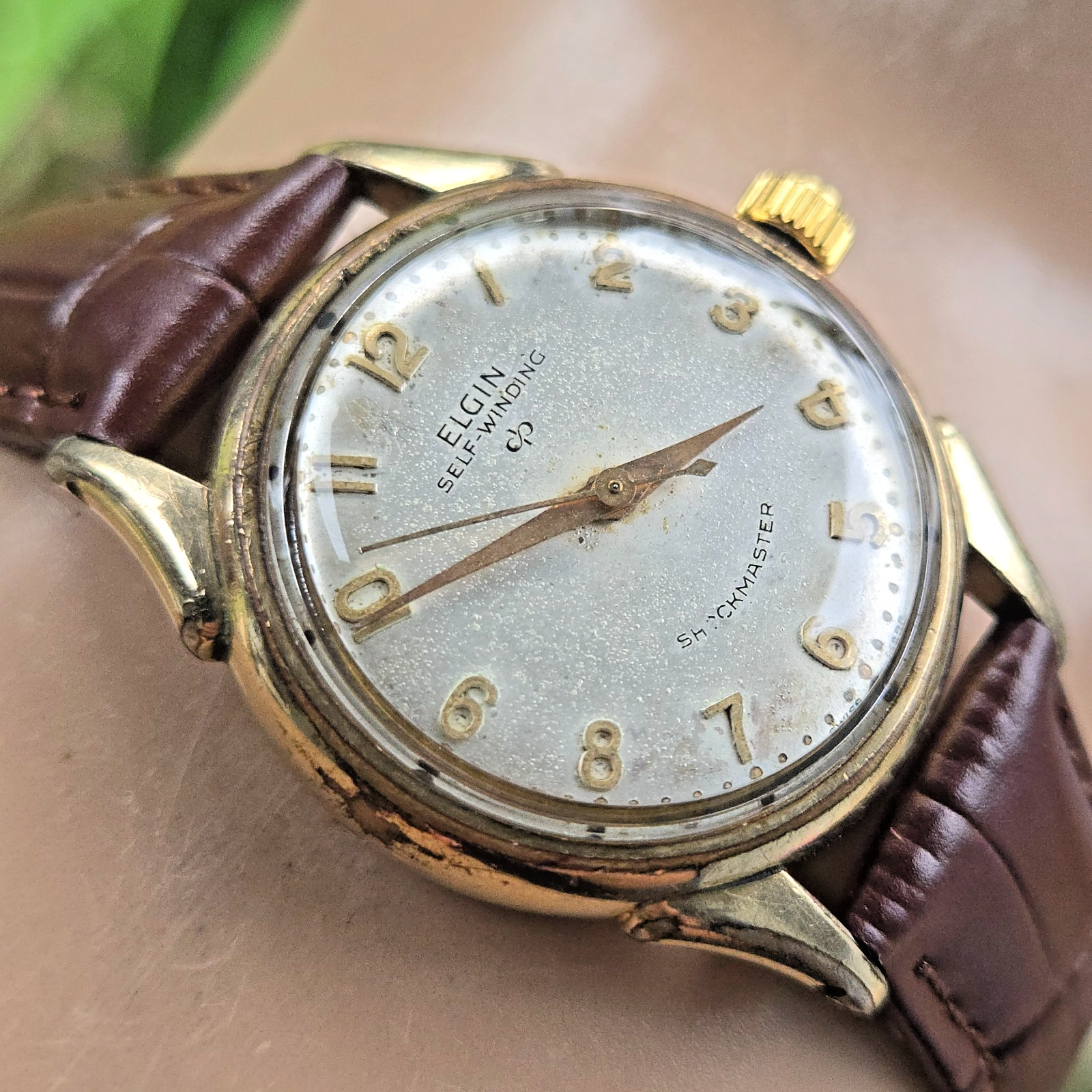Vintage ELGIN Shockmaster 6829 men's automatic watch Art number