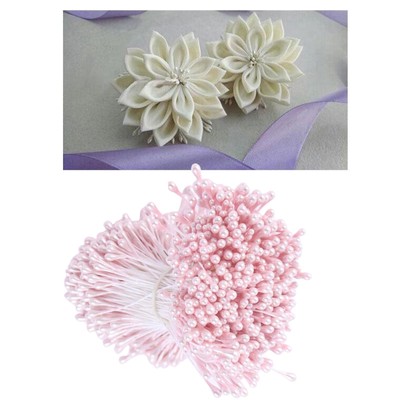 1800pcs Mini Artificial Flowers Stamens Pistil Round Head Wedding DIY Craft