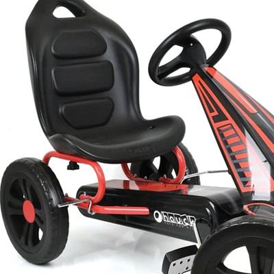 Hauck Cyclone Pedal Go Kart with Adjustable Bucket Seat for Kids Ages 4 to 8