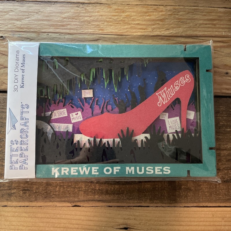 NEW‼ Pete's Papercrafts 3D DIY Diorama Krewe Of Muses Shoe