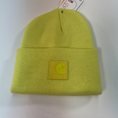 Carhartt lime cheap green beanie