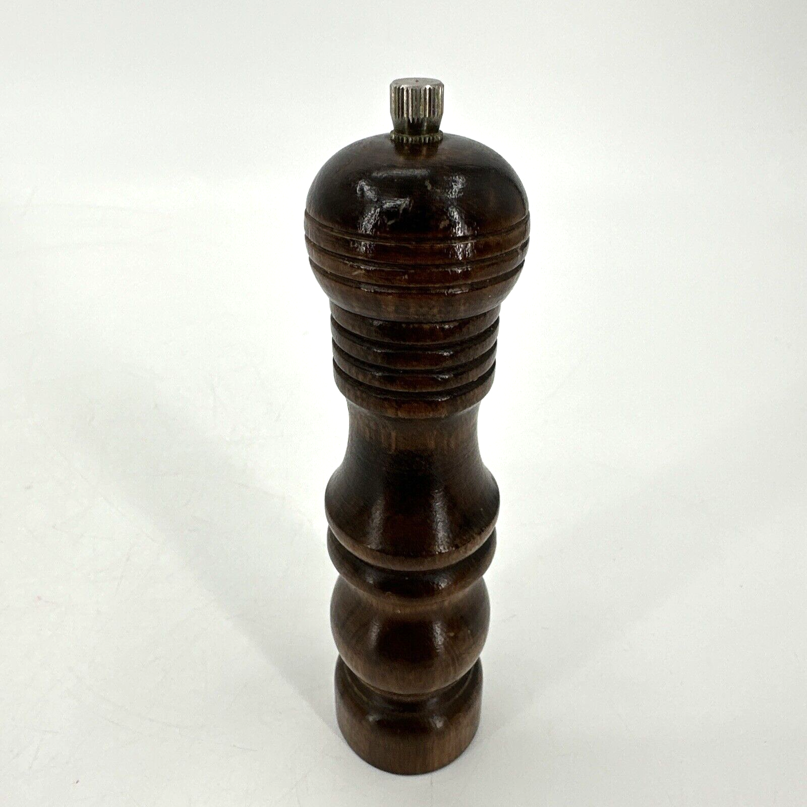 6" Wooden Pepper Mill Grinder Classic Cooking Kitchen Home Dark Wood