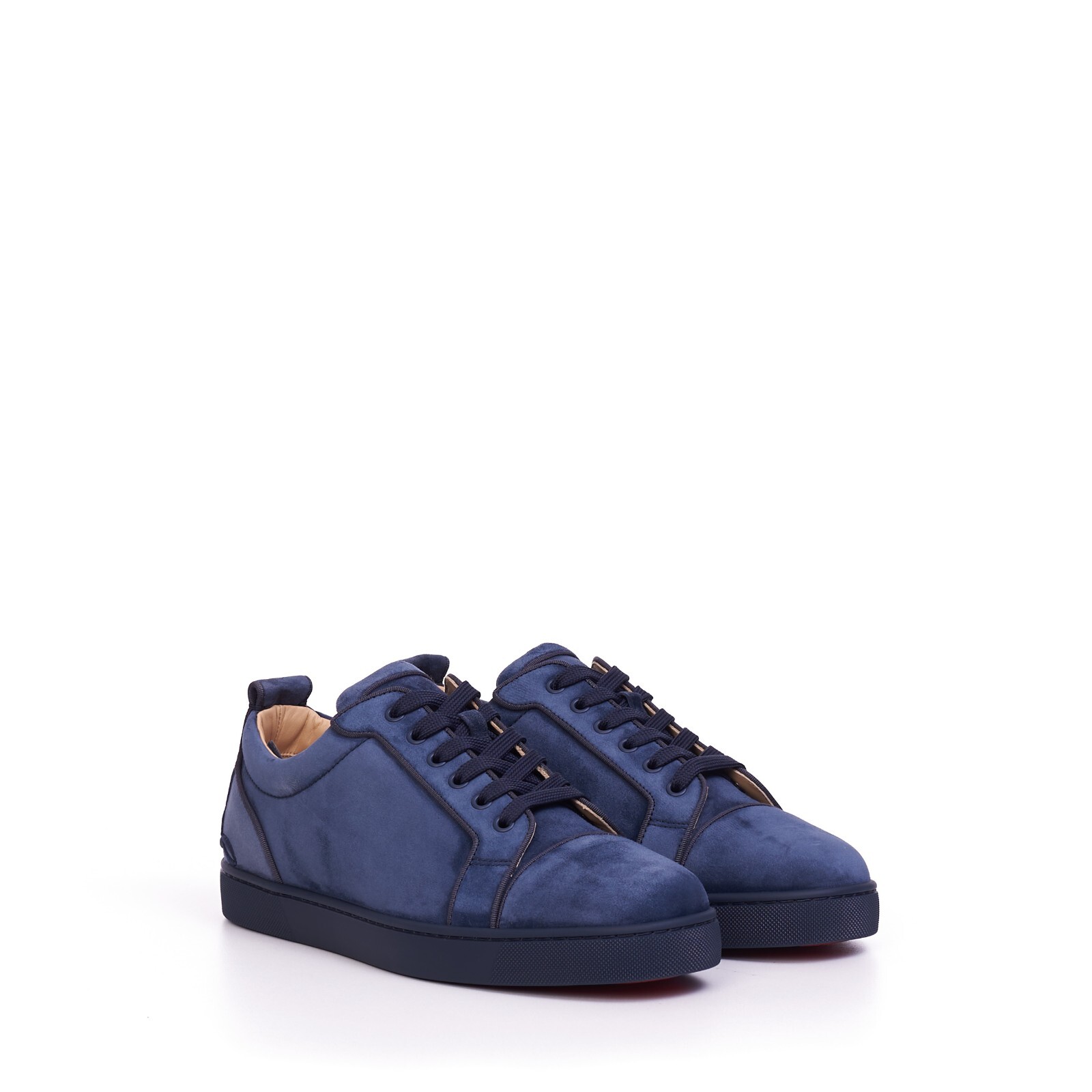 【CHRISTIAN LOUBOUTIN】FUN LOUIS JUNIOR SNEAKERS CHRISTIAN LOUBOUTIN 945$ Rock Blue Suede FUN LOUIS JUNIOR