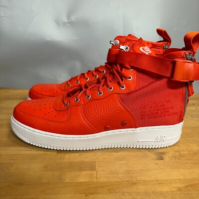 Nike SF Air Force One AF1 Mid Team Orange (917753 800) Size 13