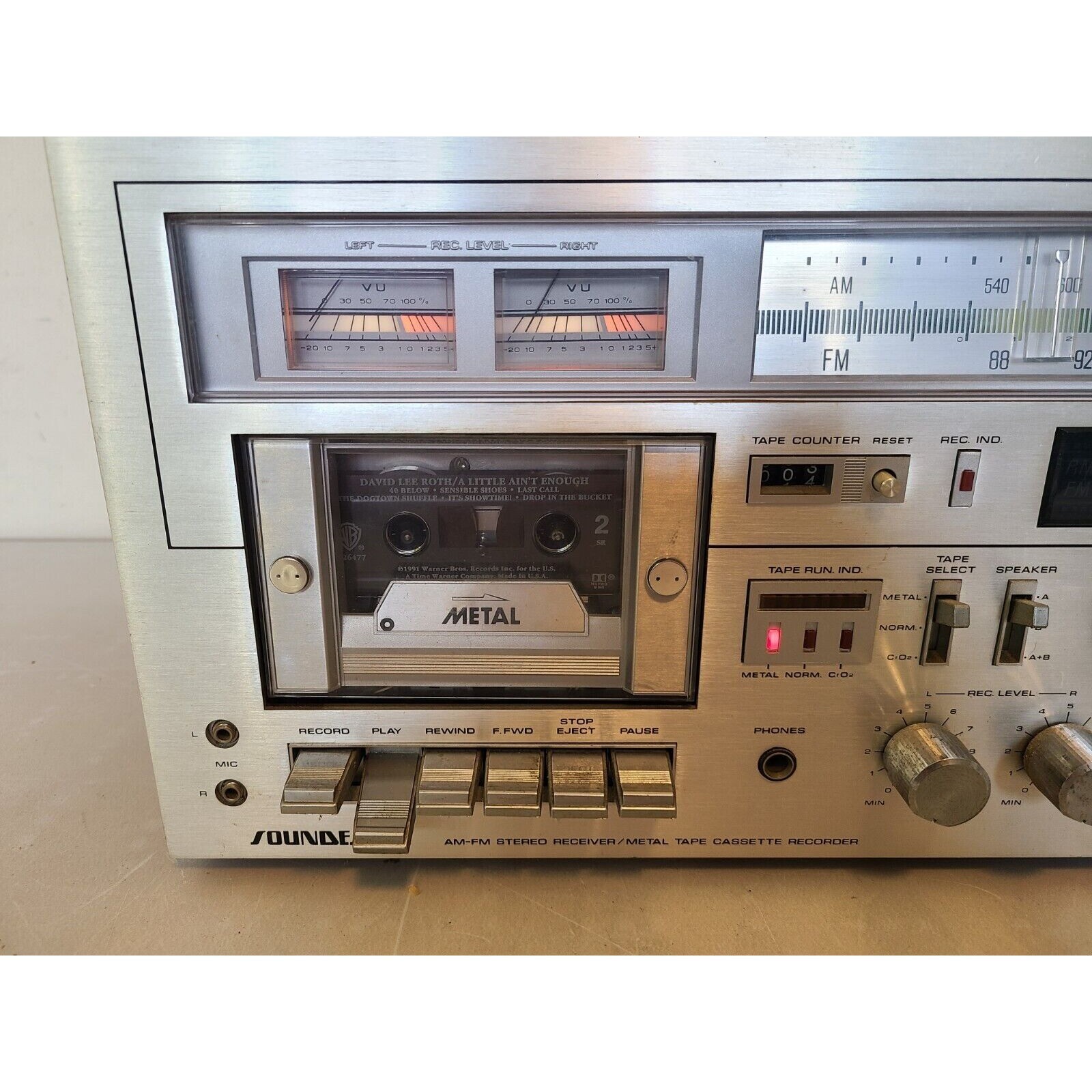 Sound Design 5768 Receiver Amplifier Cassette Player TESTED & WORKING **READ**