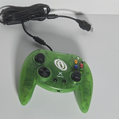 InterAct XBOX OG PowerPad Duke-Style Green Clear Controller For Original 