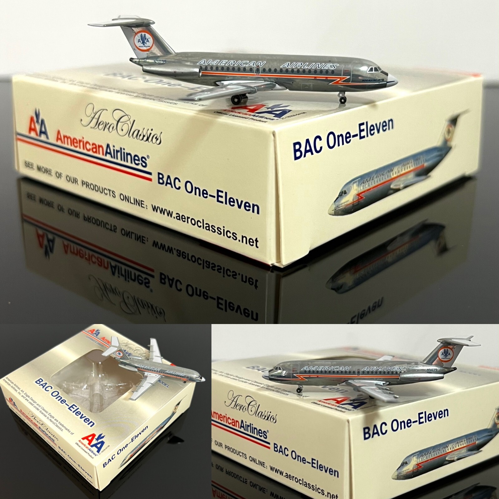 AeroClassics　飛行機模型　1/400 AeroClassics Japan Airlines For Douglas DC-6 JA6206 1/400