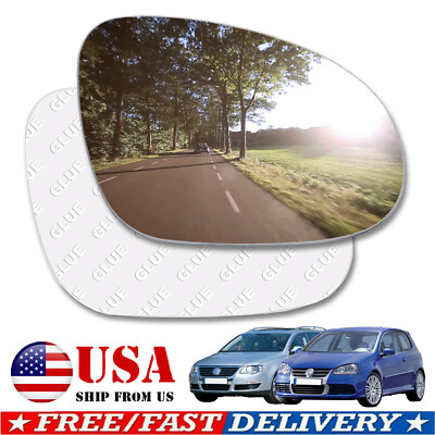 Right Side Wing Door Mirror Glass No Base For VW Jetta 2006-2010 Passat 2005~10