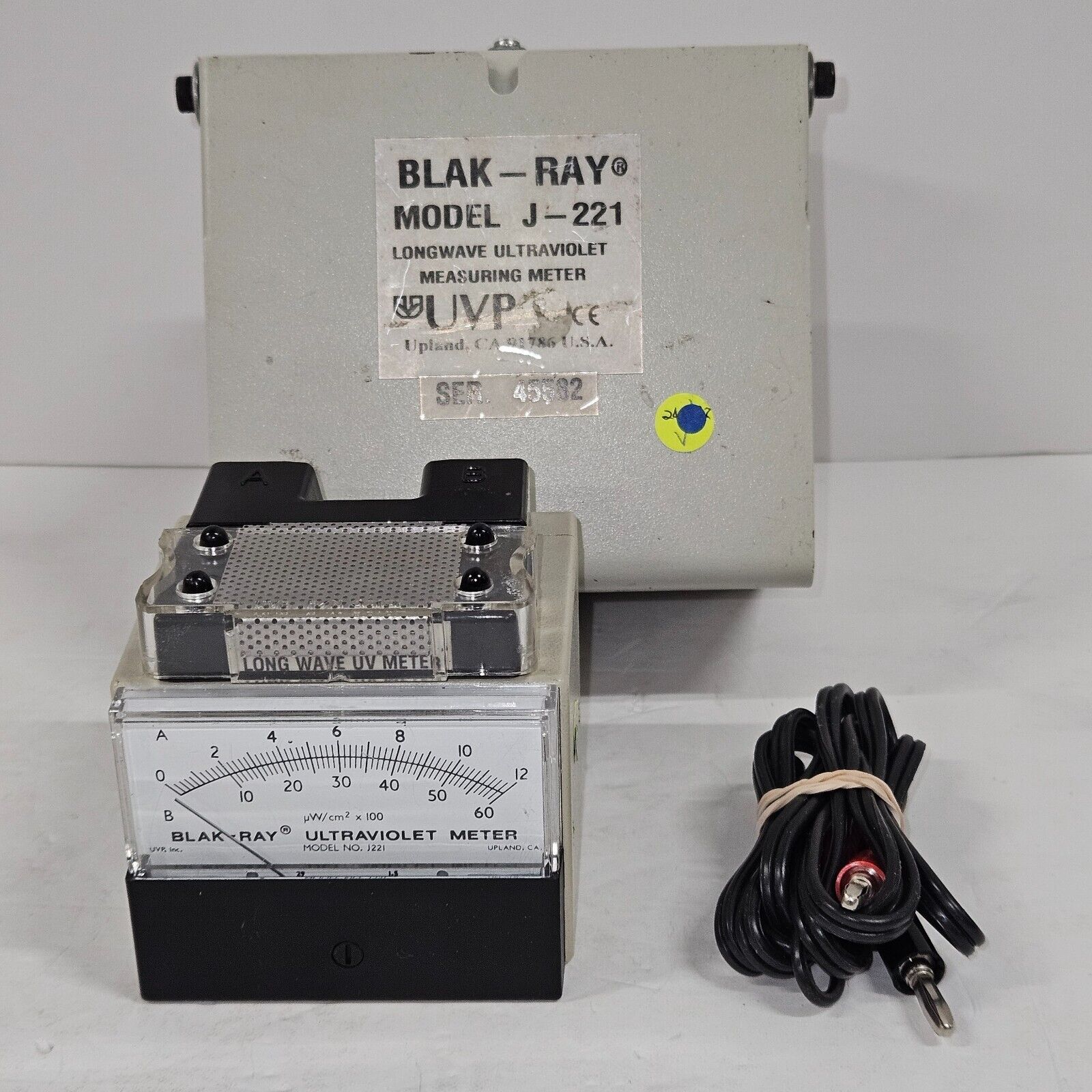 Blak-Ray Model J-221 Longwave Ultraviolet UV Light Meter Blak-Ray Model J-221 Longwave Ultraviolet UV Light Meter