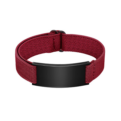 Personalized Medical Alert ID Bracelet Emergency Bangle Wristband Elastic Strap