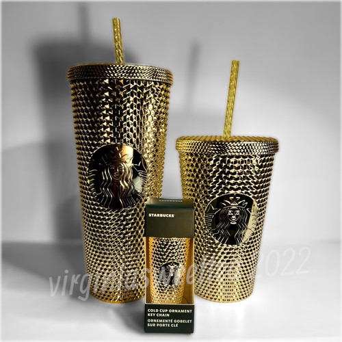 Starbucks Kitchen | Starbucks Studded Tumbler Holiday 2022 Gold Venti | Color: Gold | Size: Os | Gpadilla2384's Closet