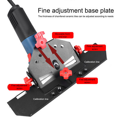 Tile Chamfering Machine 45°Ceramic Tile Chamfering Tool Kit For 115 125 Grinder