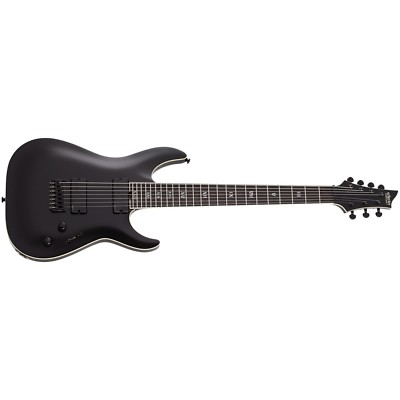 Schecter C-7 SLS Evil Twin Satin Black SBK 7-String Electric Guitar + FREE BAG