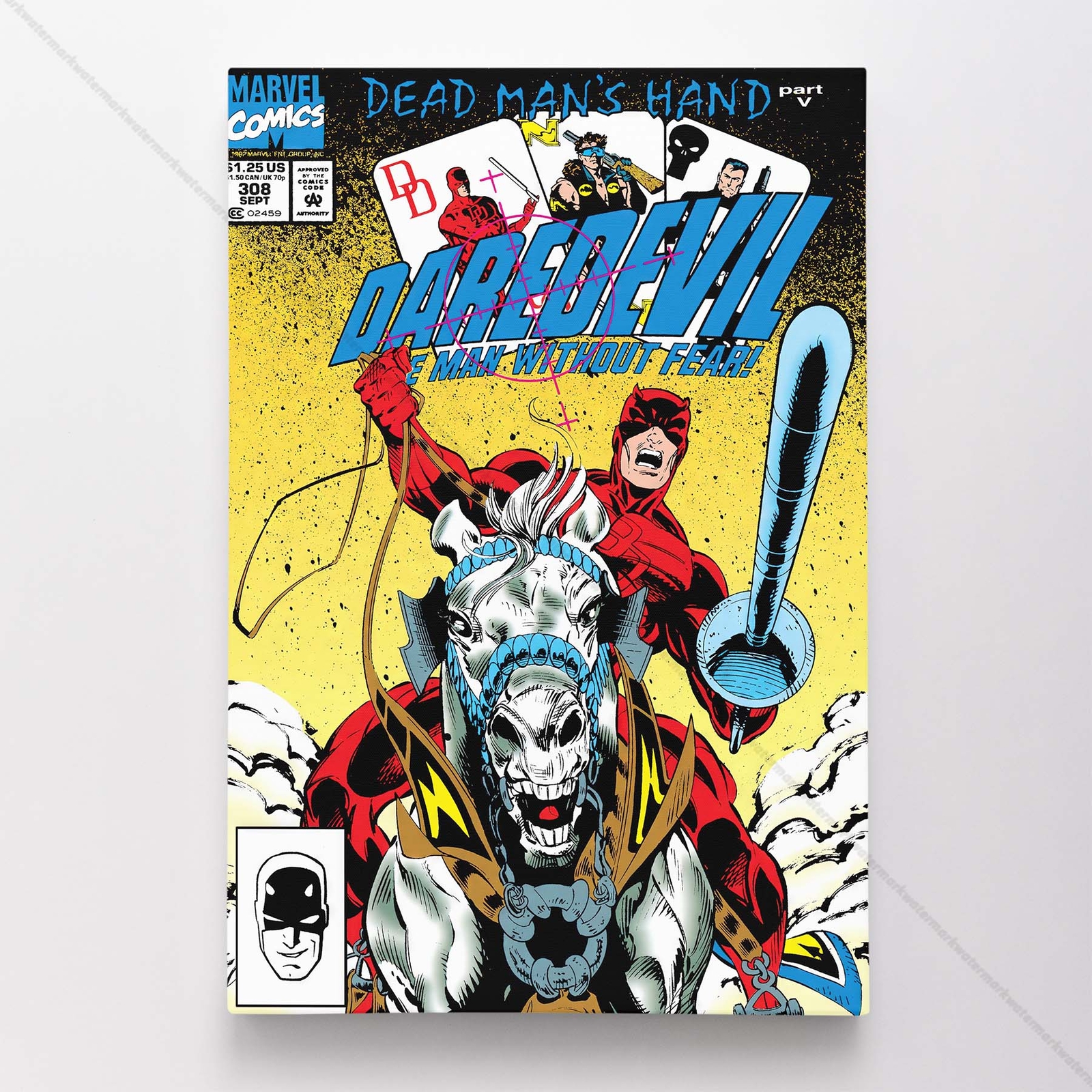 Daredevil Poster Canvas Vol 1 #308 Comic Book Art Print