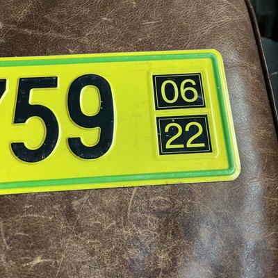 SLOVENIA EXPORT LICENSE PLATE Eurostars Balkans international   KOPER Tag