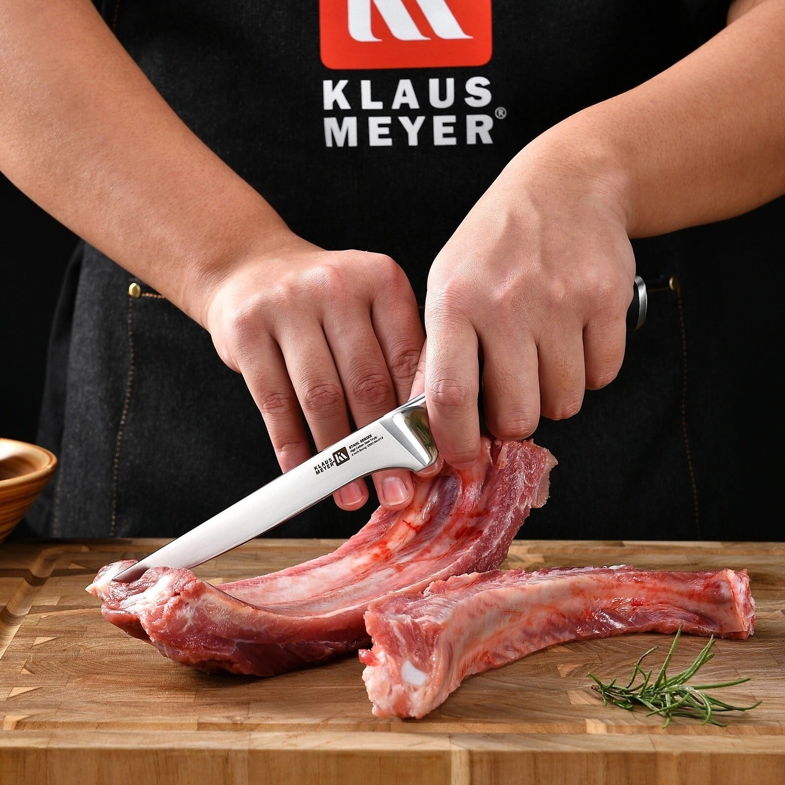 Klaus Meyer Stahl High Carbon Tri-ply Steel 6 inch Boning Knife