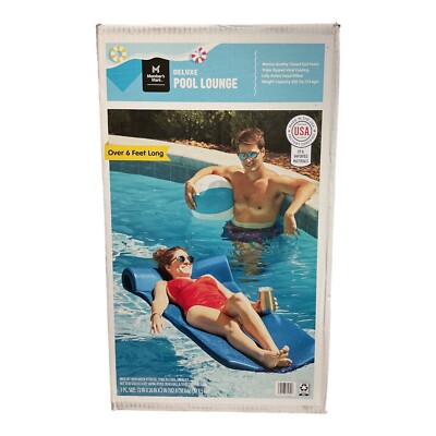 *NEW* Member's Mark 2'' Closed-Cell Foam Deluxe Pool Float Lounge - Blue