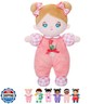 OUOZZZ Soft Baby Doll for 1 Year Old Girl Gifts - Toys for 1+ Year Old Girl Birthday Ideal Baby Valentines Day Gifts Adorable Toddler Girl Toys Tulip Pink 10