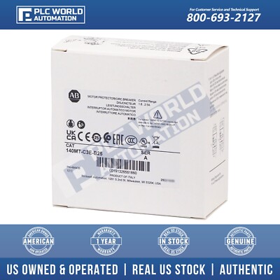 140MT-C3E-B25 Allen Bradley MPCB, Std Magnetic Trip, 1.6-2.5 A Brand New 2 Yr Wt