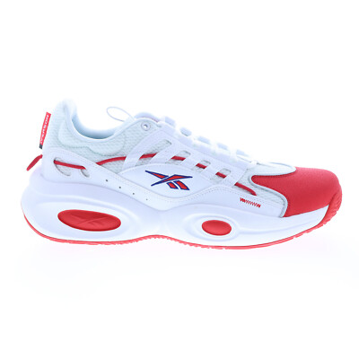 Белые кожаные спортивные баскетбольные кроссовки Reebok Solution Mid GY0930