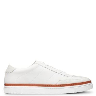 

Мужские кроссовки Wolverine BLVD Court White Leather/Stone Suede 10 D Casual