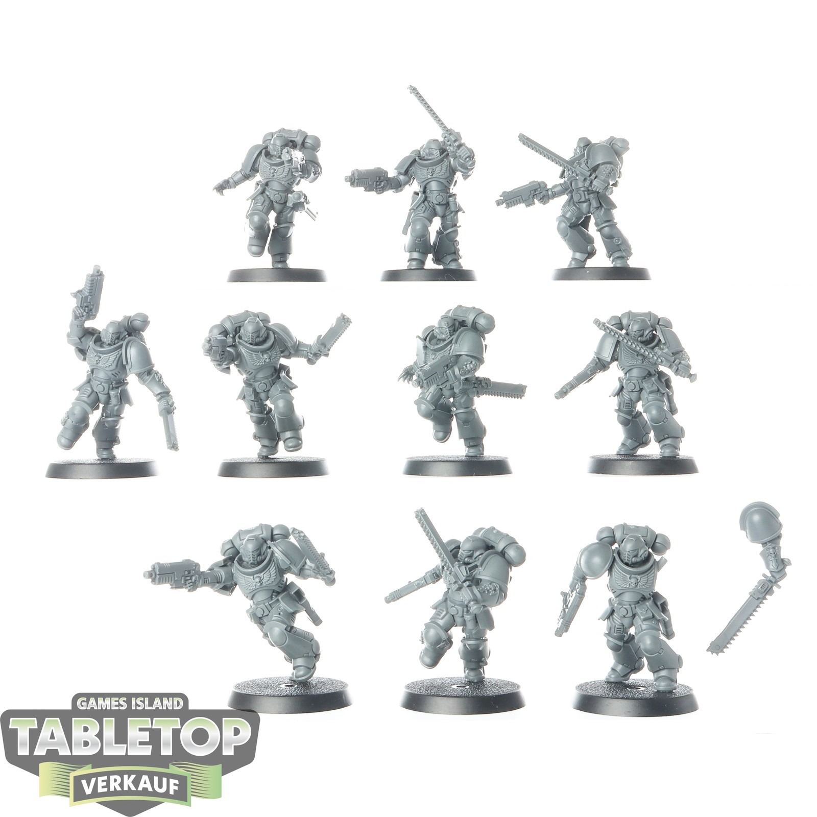 Space Marines - 10 Assault Intercessor Squad - unbemalt