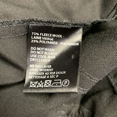HAIDER ACKERMANN Size 34 Black Wool Polyamide Drop Crotch
