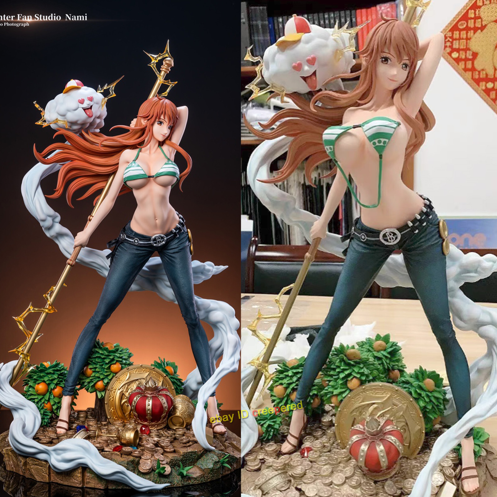 HUNTER FAN Studios Nami ONE PIECE 1/6 Resin Figure Anime GK