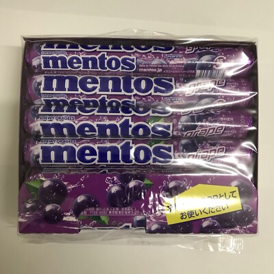 Mentos Grape 37.5g x 12 pieces 