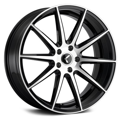 Kraze 194 COSMOS Wheels 18x8 (40, 5x114.3, 72.62) Black Rims Set of 4