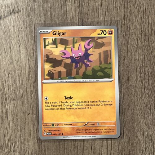 Gligar 91/182 Common | Paradox Rift | Pokemon Card Non Holo Gligar 91/182 Common | Paradox Rift | Pokemon Card Non Holo