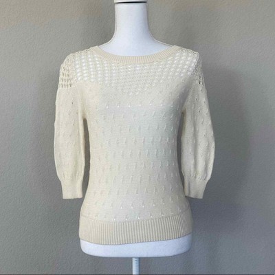 Frenchi Knit 3/4 Sleeve Sweater