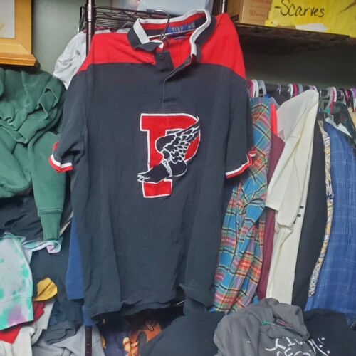Vintage Polo Ralph Lauren P Wing Stitched Logo Polo Shirt Vintage Polo Ralph Lauren P Wing Stitched Logo Polo Shirt