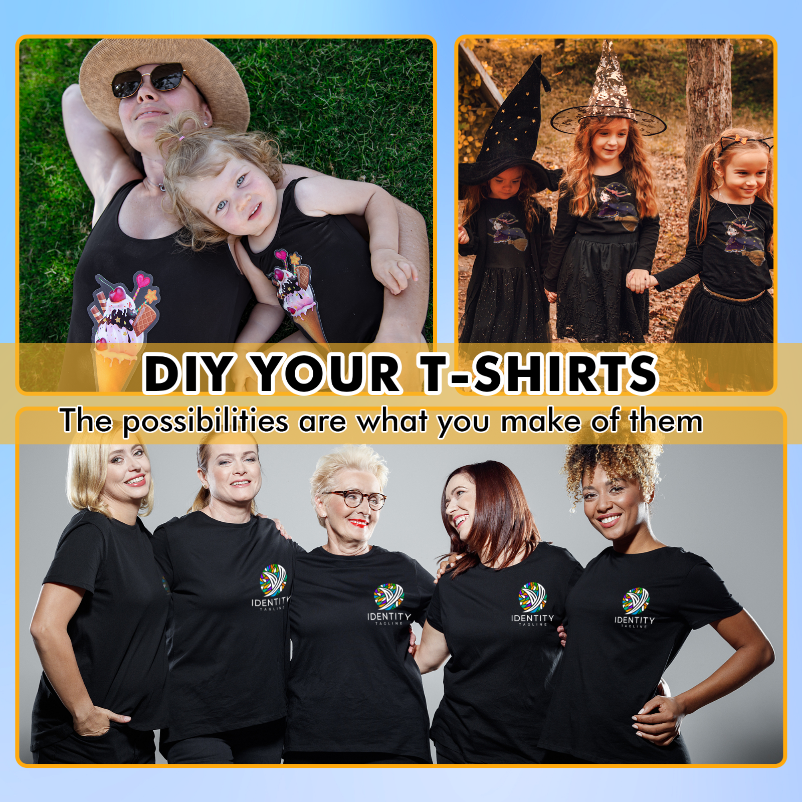 200 Sheets Bulk Inkjet Printable Heat Transfer Paper DARK Cotton Iron-on 8.5x11