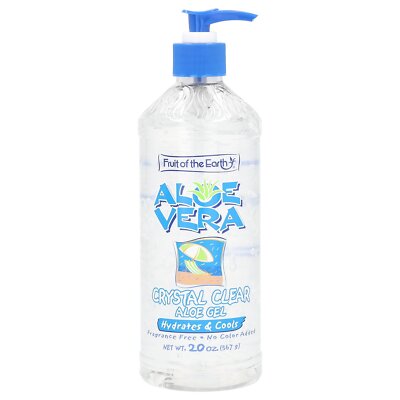 Aloe Vera, Crystal Clear Aloe Gel, Fragrance Free, 20 oz (567 g)
