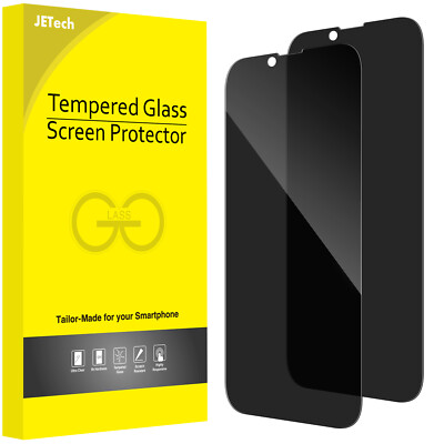 JETech Privacy Full Coverage Screen Protector for iPhone 14 6.1-Inch, 2-Pack
