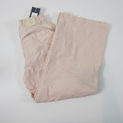 Universal Thread Women's High-Rise Wide Leg Cropped Jeans Pink size 0