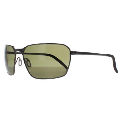 Pre-owned Serengeti Sunglasses Shelton Ss547006 Gunmetal Mineral 555nm Polarized In Green
