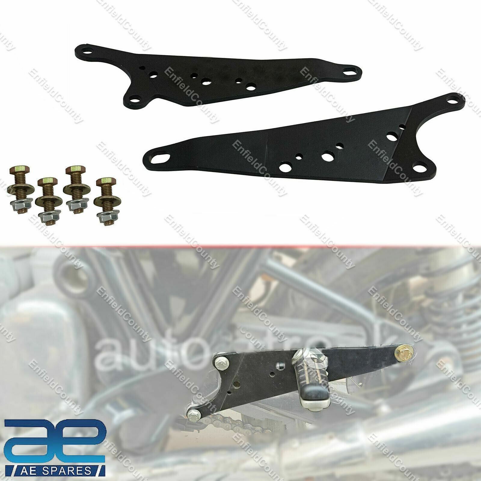 Fits Royal Enfield Interceptor 650 & Gt 650 Pillion Footrest Relocator Bracket