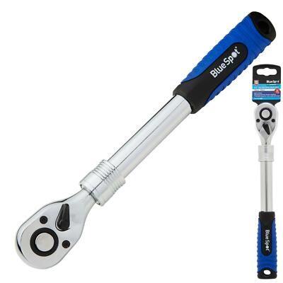 BlueSpot Socket Extendable Telescopic Ratchet Handle Quick Release 72 Teeth 1/2''